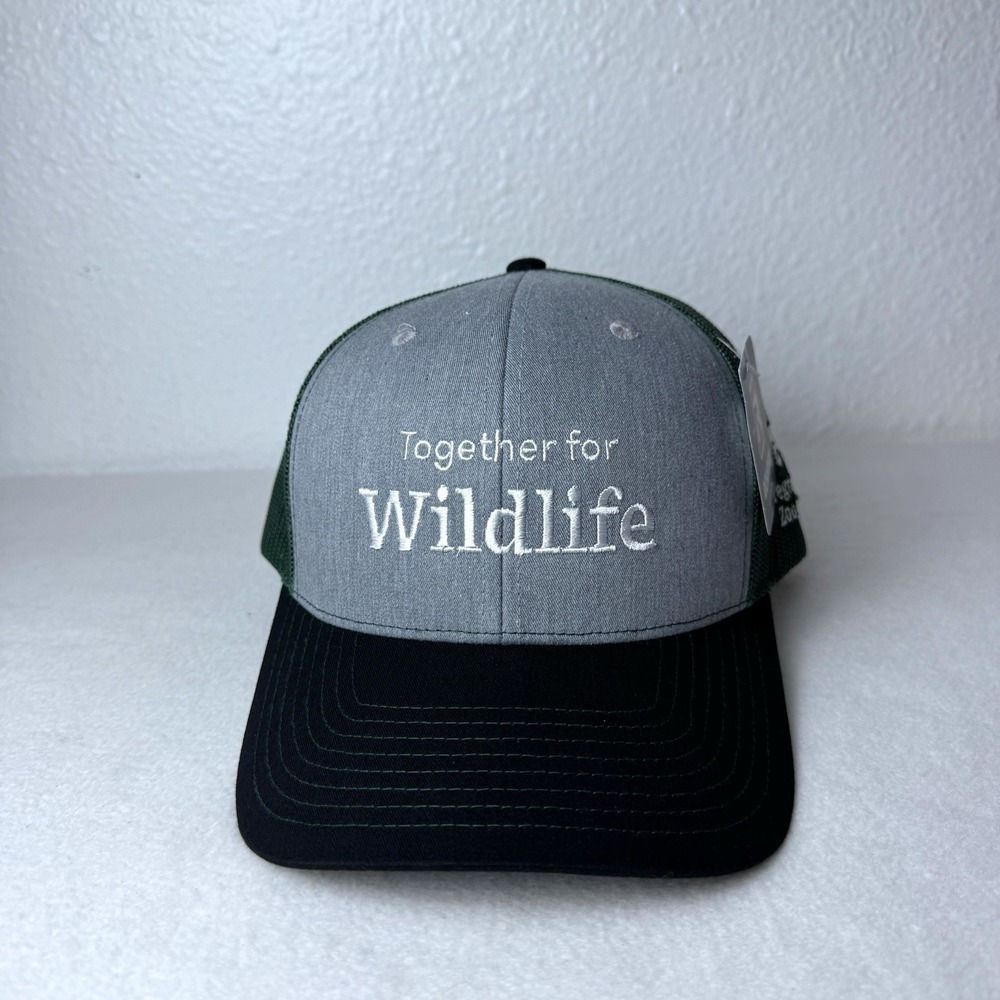Oregon Zoo Trucker Hat Together For Wildlife Green SnapBack Cap Adjustable 112